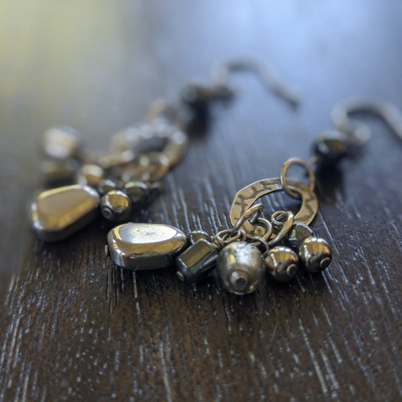 Silpada Sterling Silver + Hematite Earrings - Picture 7 of 8